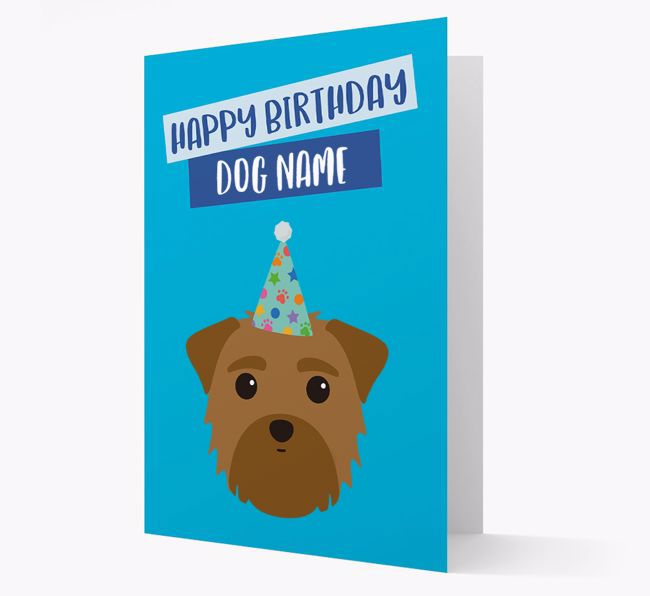 Personalized 'Happy Birthday {dogsName}' Card with {breedCommonName} Icon